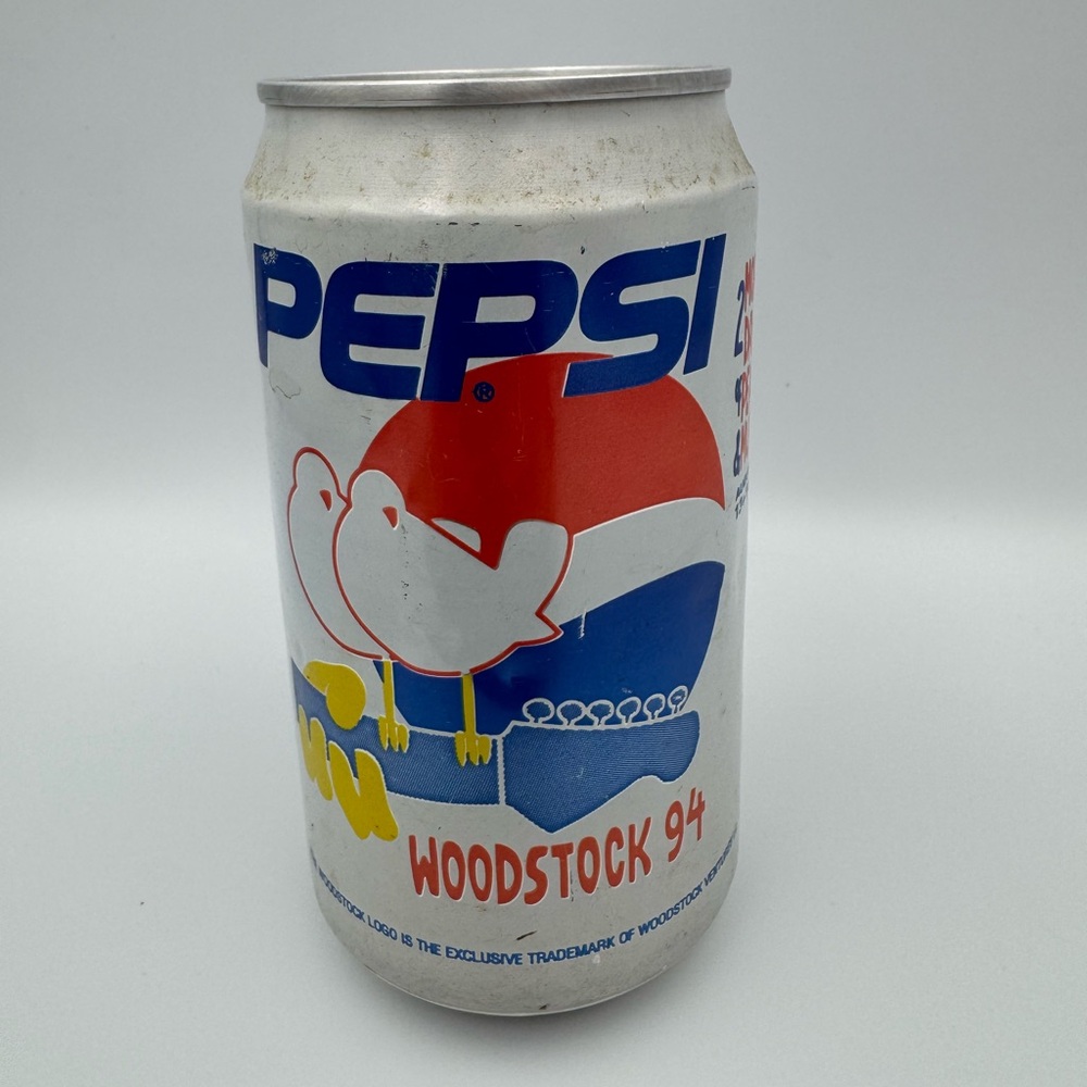 1994 Pepsi Cola 12 oz Pop Can Woodstock Commemorative Soda‎ Can - Empty
